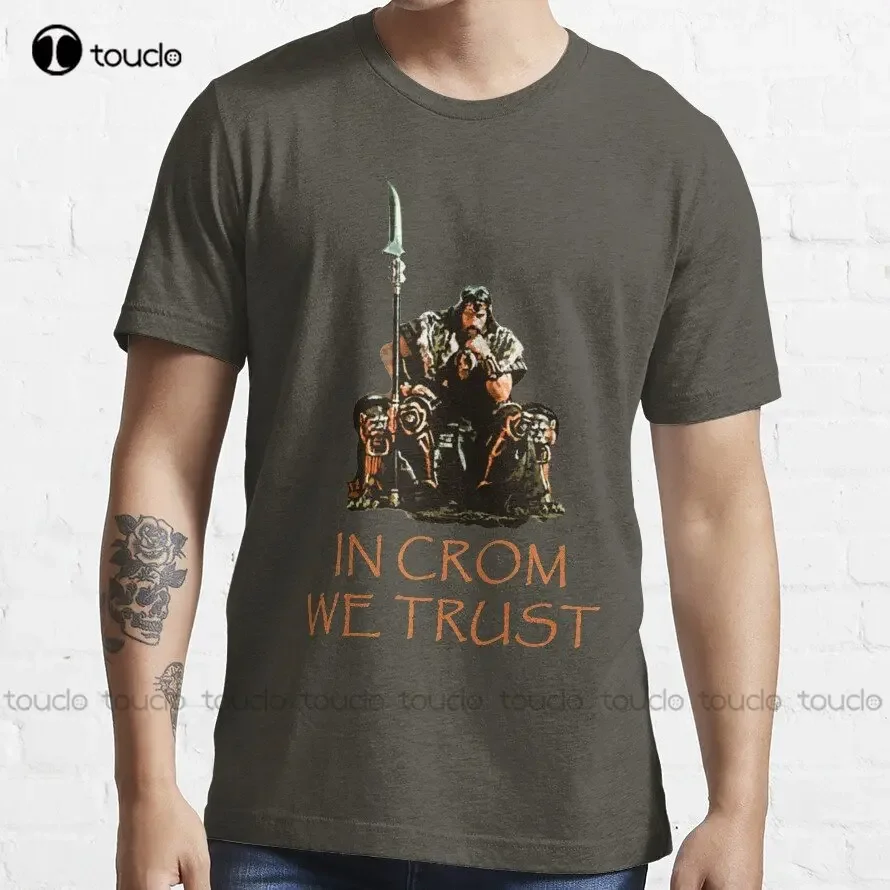 In Crom We Trust Trending T-Shirt Custom Aldult Teen Unisex Digital Printing Tee Shirts Funny Art Streetwear Cartoon Tee Xs-5Xl