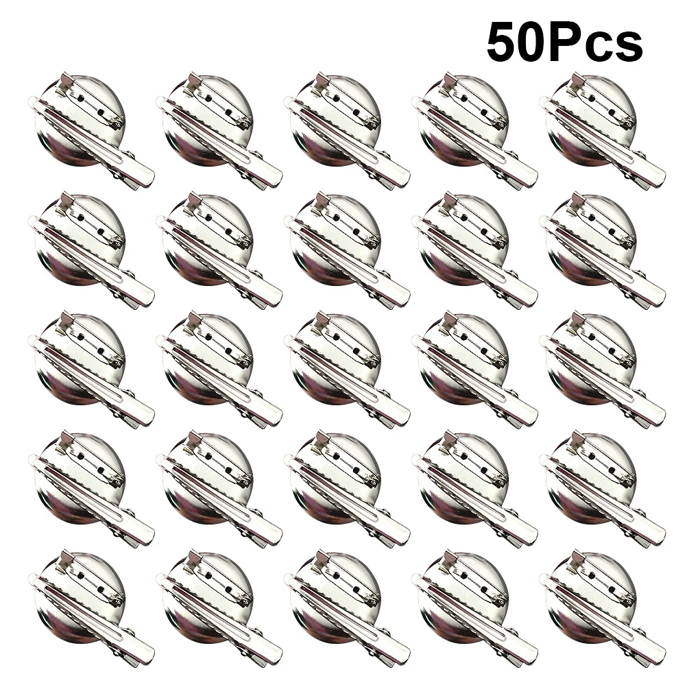 

50Pcs Clothes Decoration Brooch Pin 25mm Silver Attractive Look for All Occasions Unique Gift Women Fashion Dual Use Brooch