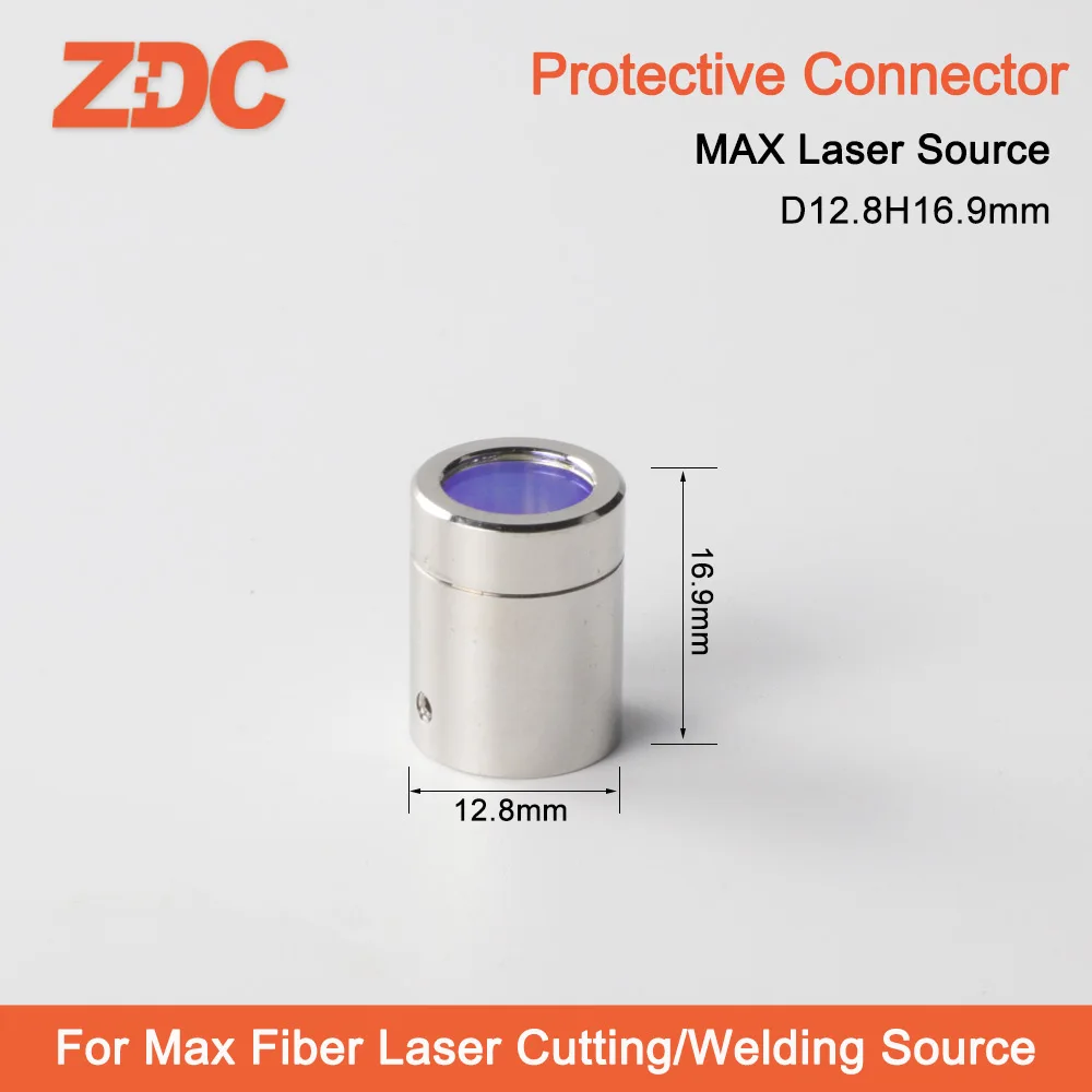 Max Laser Original 2-6KW Output Protective Connector Lens Group D12.8H9.4mm Protective Windows for Max Fiber Laser Source