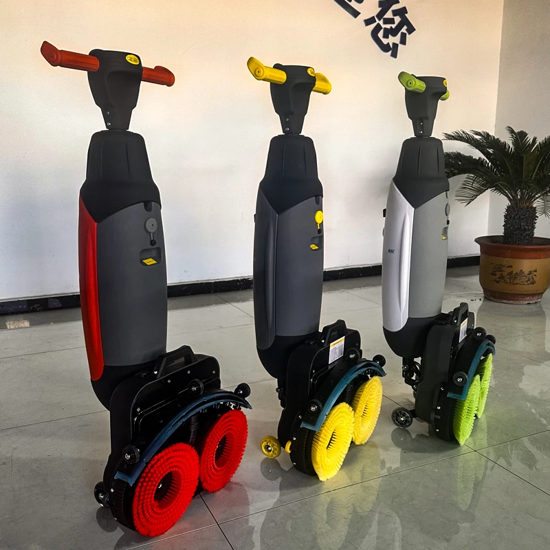 VOL-430 Electric Cleaning Car Sweeper Machine New Design Mini Floor Scrubber Double Brushes Washing Machine