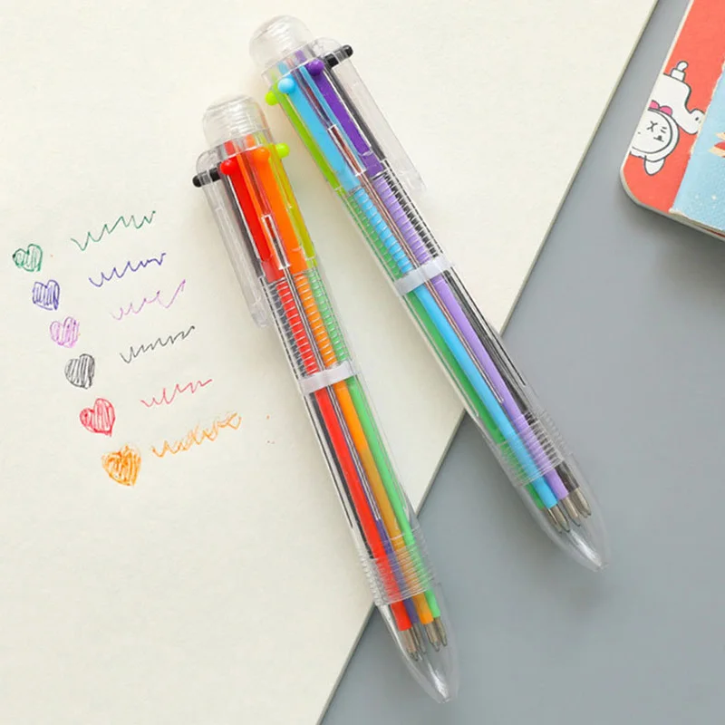 1 ~ 5er-Pack Zeichenstift, Buntstift, Kugelschreiber, mehrere Farben, Schulbedarf, geeignet für Vlies-Leinwand, Papier, Malerei, TMZ – Detail 2