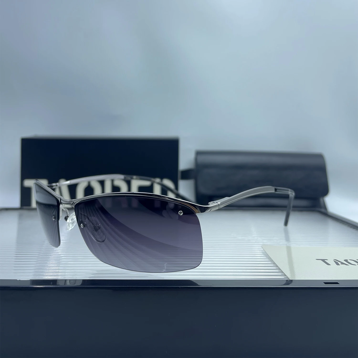 

Новые модные модные женские солнцезащитные очки с металлической оправой, солнцезащитные очки в полуоправе, классические винтажные поляризационные солнцезащитные очки UV400