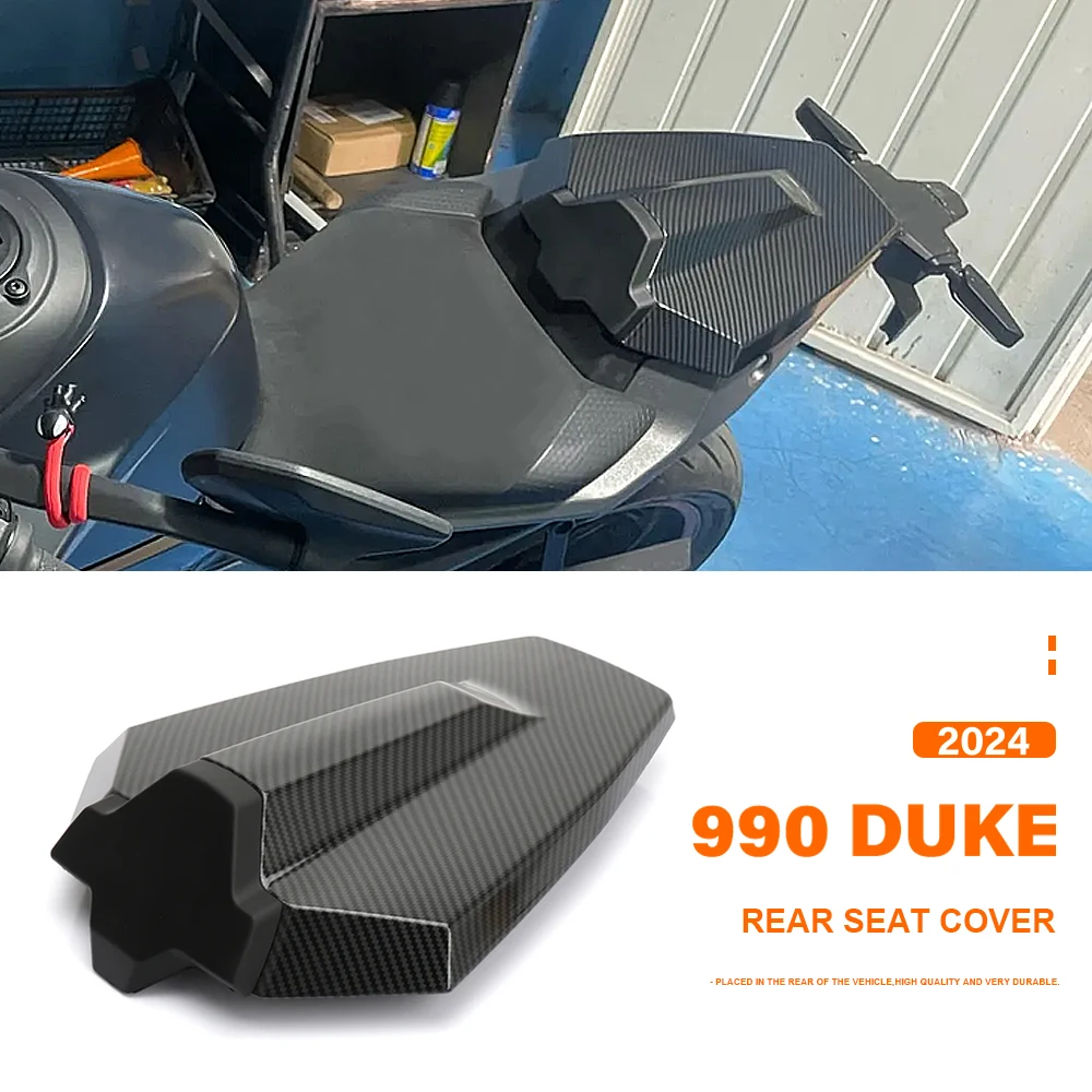 Motorcycle Pillion Rear Seat Cover Cowl Solo Passenger Fairing Carbon Fiber / Black For 990 Duke 990Duke 990 DUKE 2024