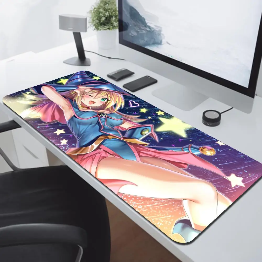 Yu Gi Oh Dark Magician Girl Mousepad Large Mouse Pad Gamer Deskmat Non-slip Mat Office Carpet Computer Accessories Mausepad Mats