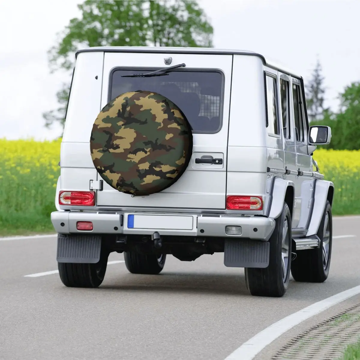 Woodland Camo Spare Tire Cover Case for Jeep Military Army Camouflage Car Wheel Protectors Accessories 14\