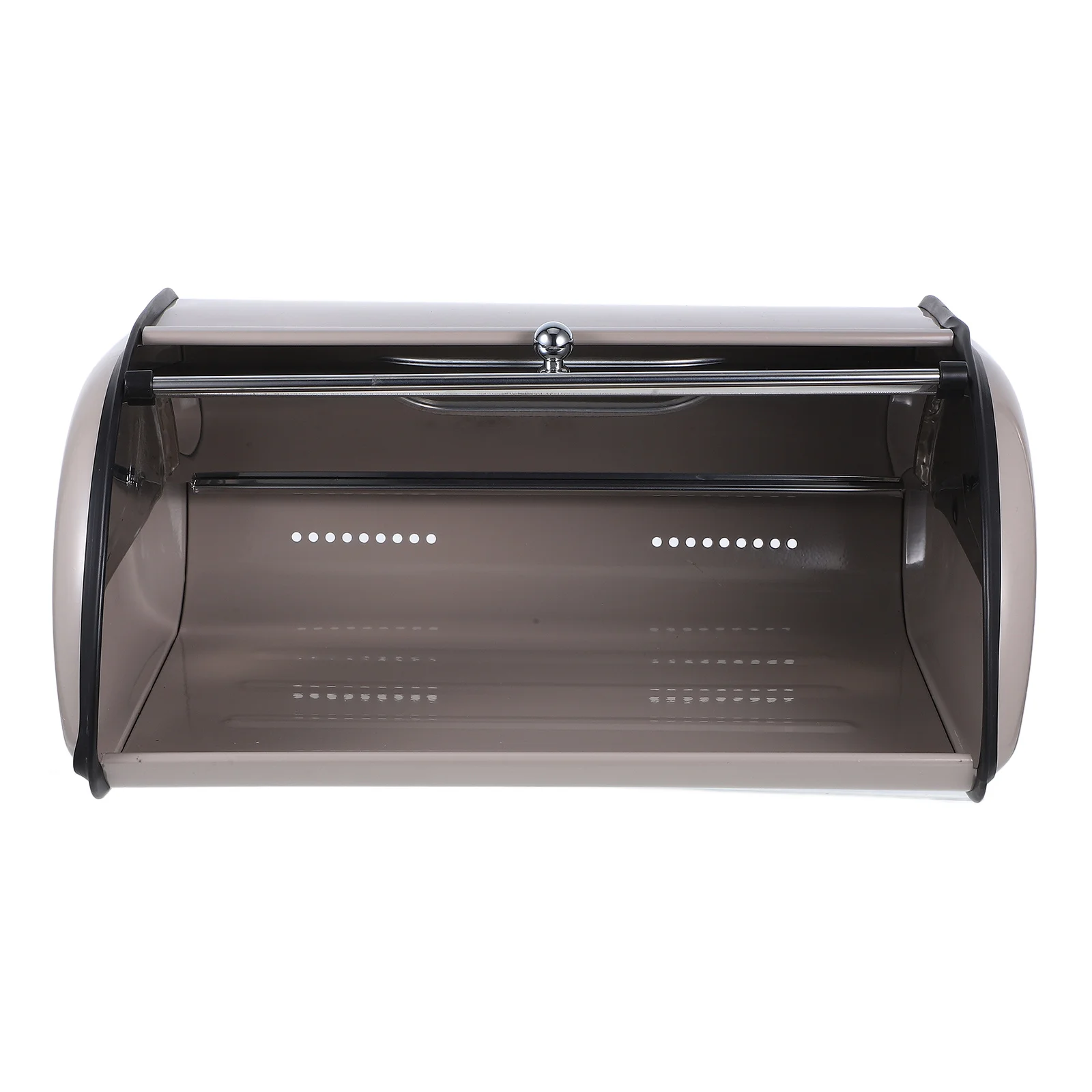 

Sleek Mirror Finish Bread Box Stainless Steel Bread Holder Countertop Kitchen Storage Container With Window