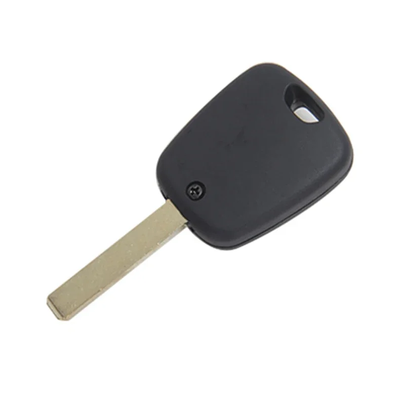 Carcasa para llaves remotas de coche, carcasa para mando a distancia de 2 botones, inserto de hoja sin cortar, piezas de repuesto para Micro interruptores para Peugeot 107 206 307 207 407