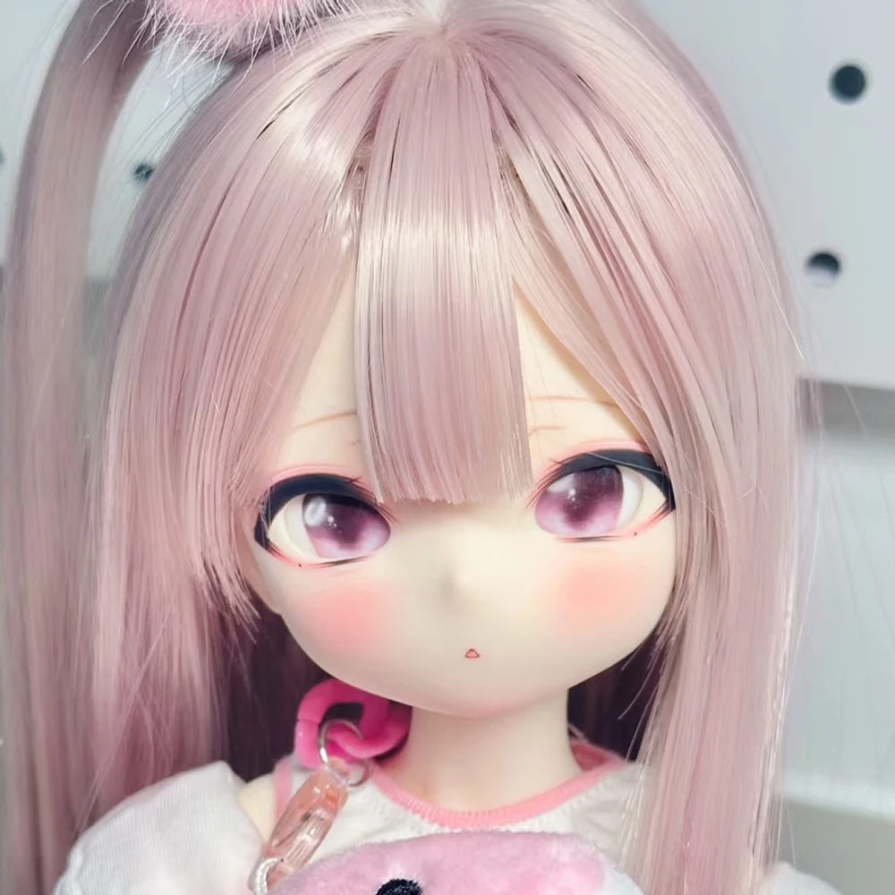 

New 1/4 BJD Doll Head No Makeup Anime Resin Material Lovely Girl DIY Girl Doll No Makeup Doll Toys Girl Gift