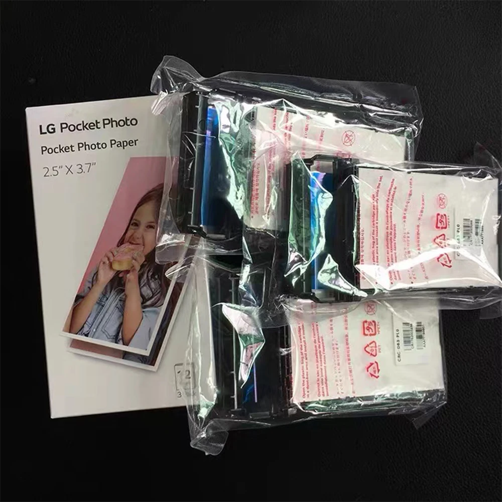 72 Sheets Original PT3013 LG Pocket Photo Paper 2.5x3.7inch for LG PC389P PC389S PC389 Snap Photo Printer