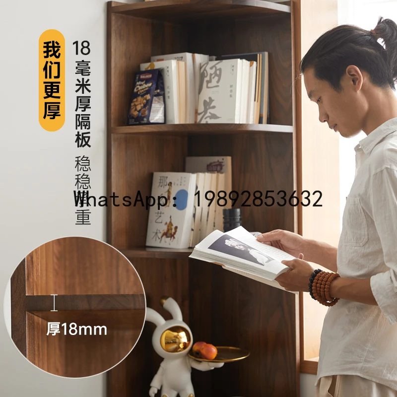 XL الصلبة الخشب خزانة زاوية تخزين الرف جدار خزانة زاوية غرفة المعيشة الزاوية خزانة جانبية