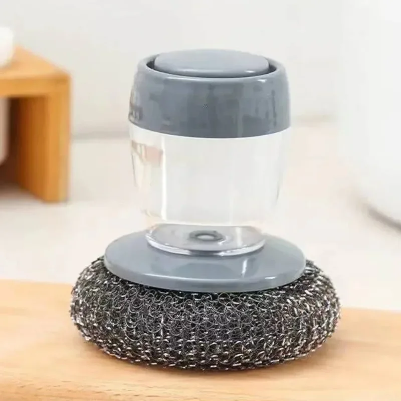 Household Cleaning Brush Steel Wire Clean Scourer To Scrub Dishes Rust Remover Scrubber Kitchen Rust Pot Tools Accessories Home