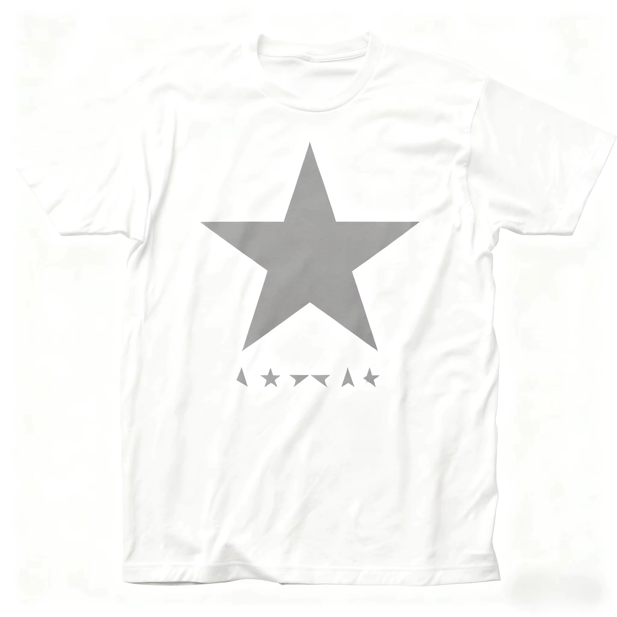 David Bowie Blackstar T Shirt Rock N Roll Band Music printed pattern Tee New Black Fashion Casual trend Y2k Vintage T-shirt