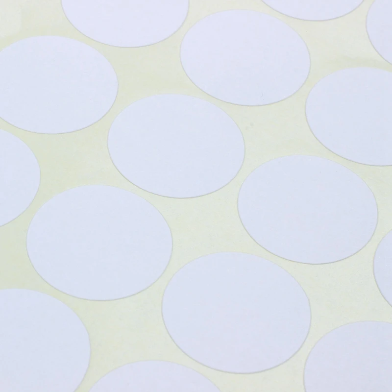 30X 19Mm Circles Round Code Stickers Self Adhesive Sticky Labels White