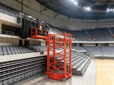 Factory Price Compact Electric Lifting Scaffolding 2-12m 500kg Heavy Duty Steel Structure Wireless Remote Control For Wall Paint