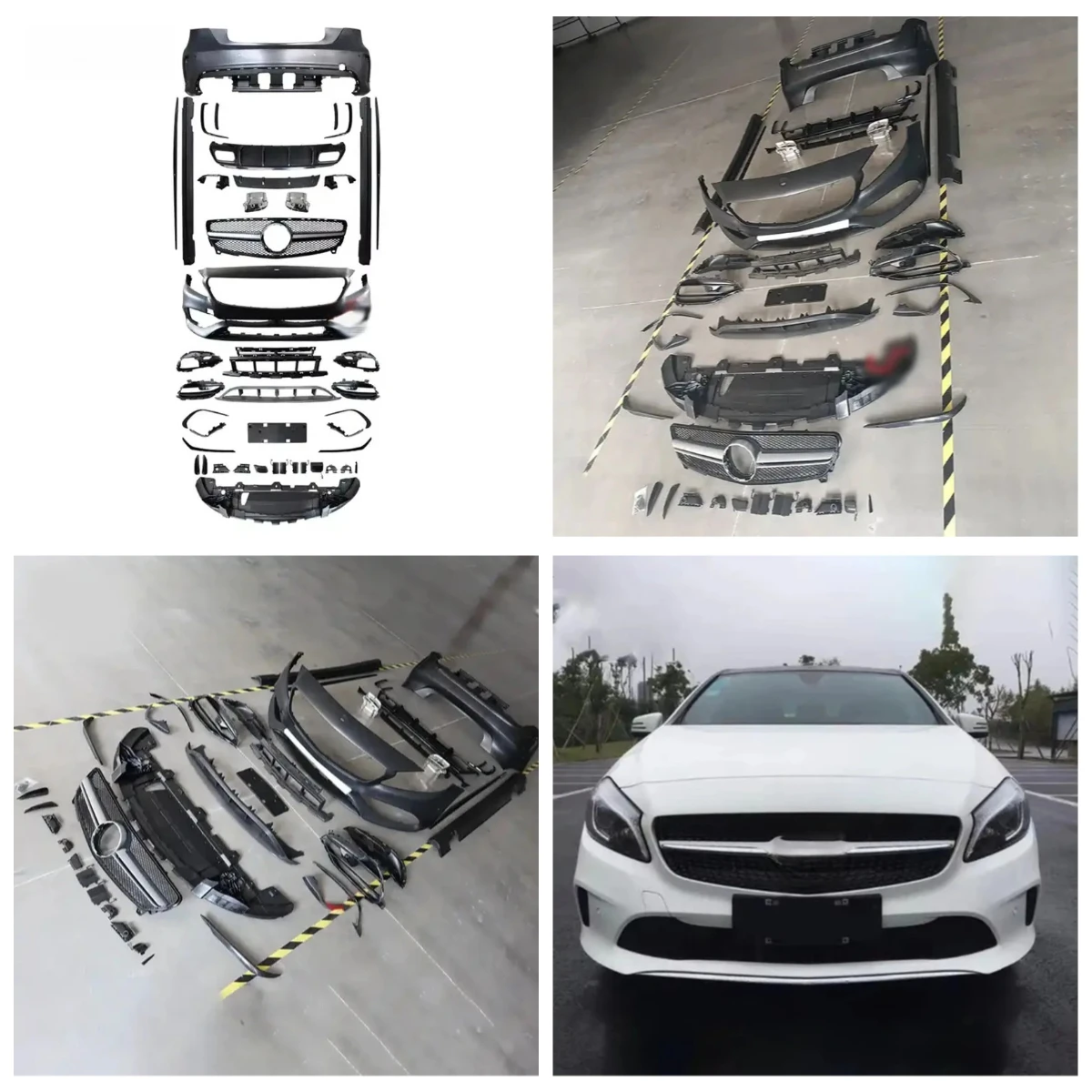 

Лучший продаваемый комплект для тюнинга кузова Stlf XDS: передний бампер с решеткой для Mercedes W176 2013-2018, модификация под стиль A45.