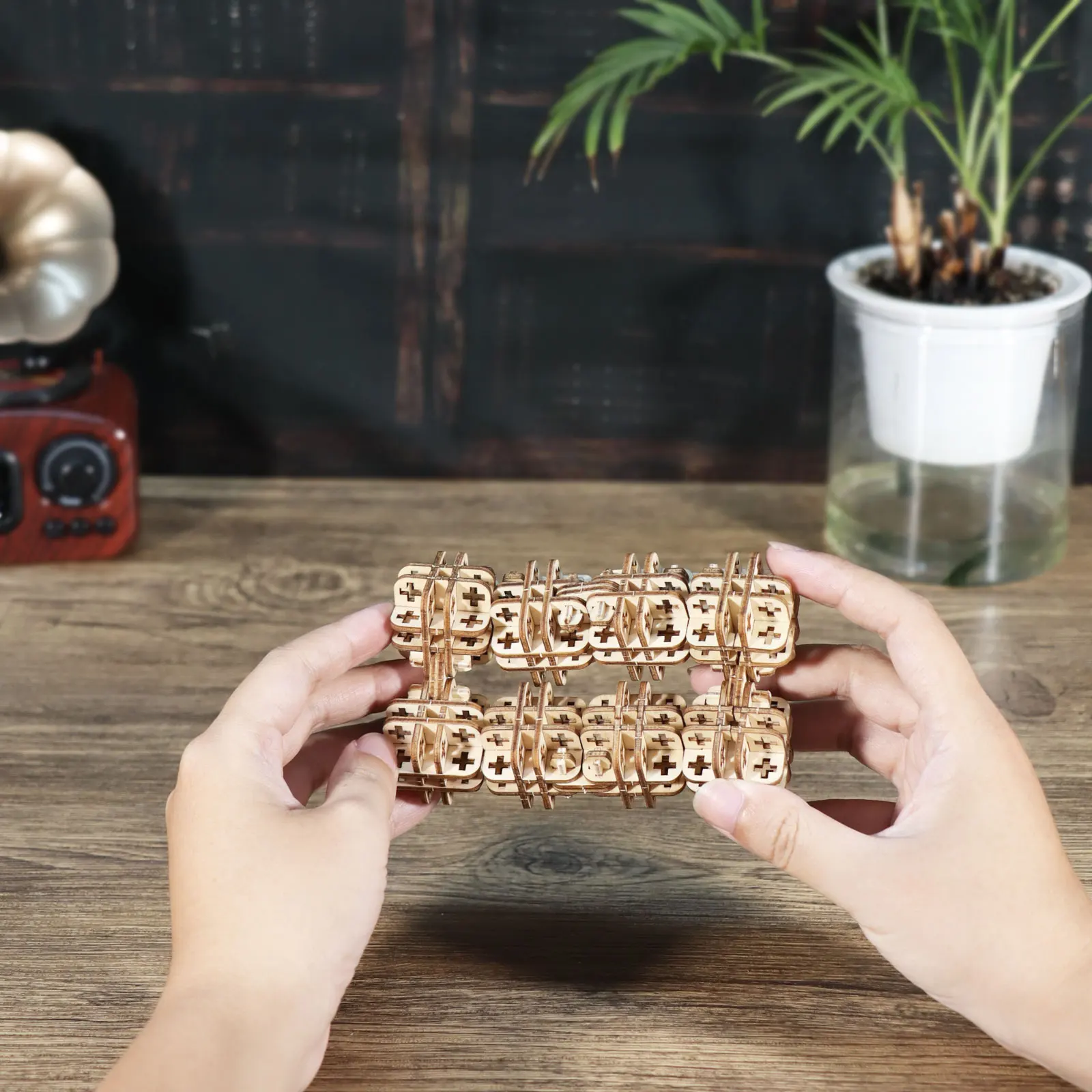 3D木製パズルマジックキューブモデルキット,手作り建設ギフト,クリスマスと誕生日