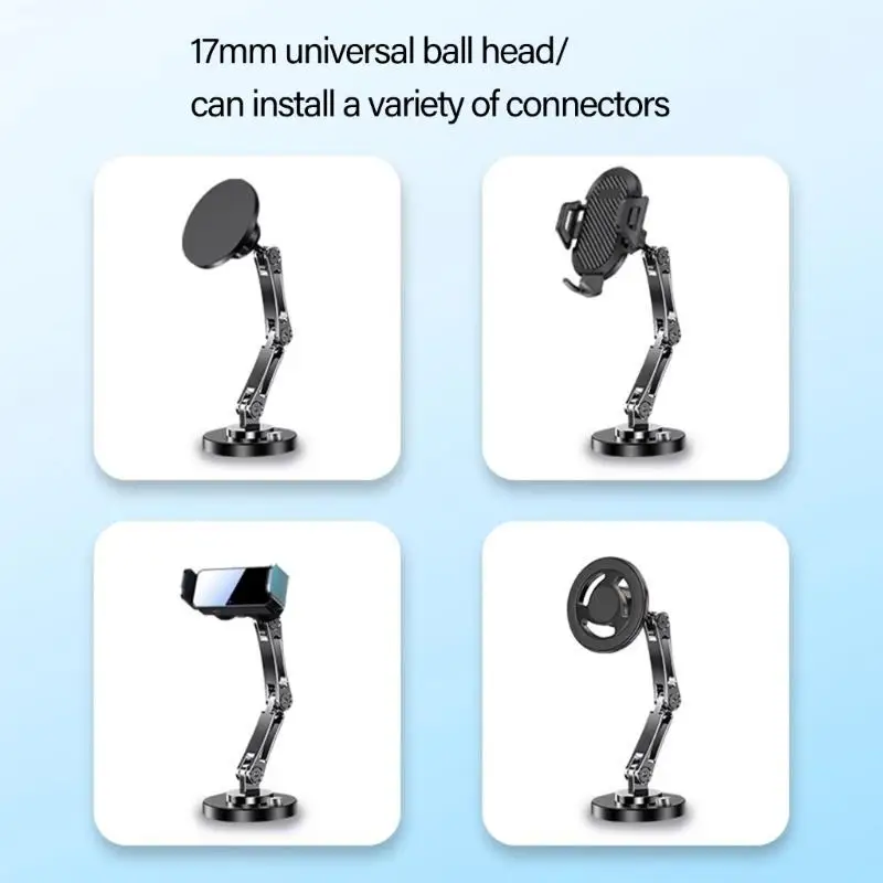 652f قاعدة كروية لاصق قابلة للضبط 17 مم كرات الكرة حامل الهاتف لوحة دائرة التحميل