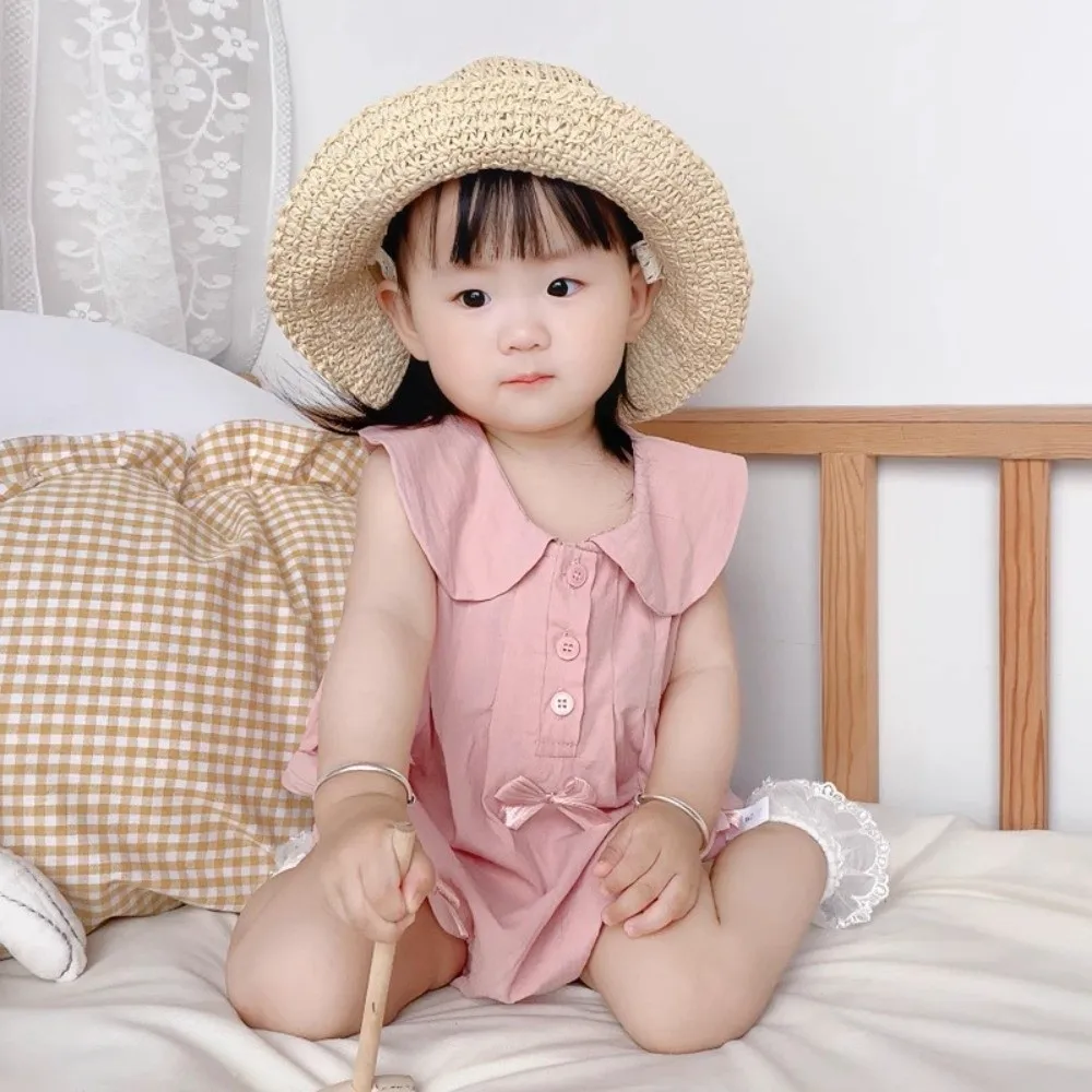 

Soft Shorts Climb Bow Baby Romper Casual Outfit Infant Romper Bow Baby Jumpsuit 0-18 Month Cotton Bow Baby Bodysuit Newborn Baby