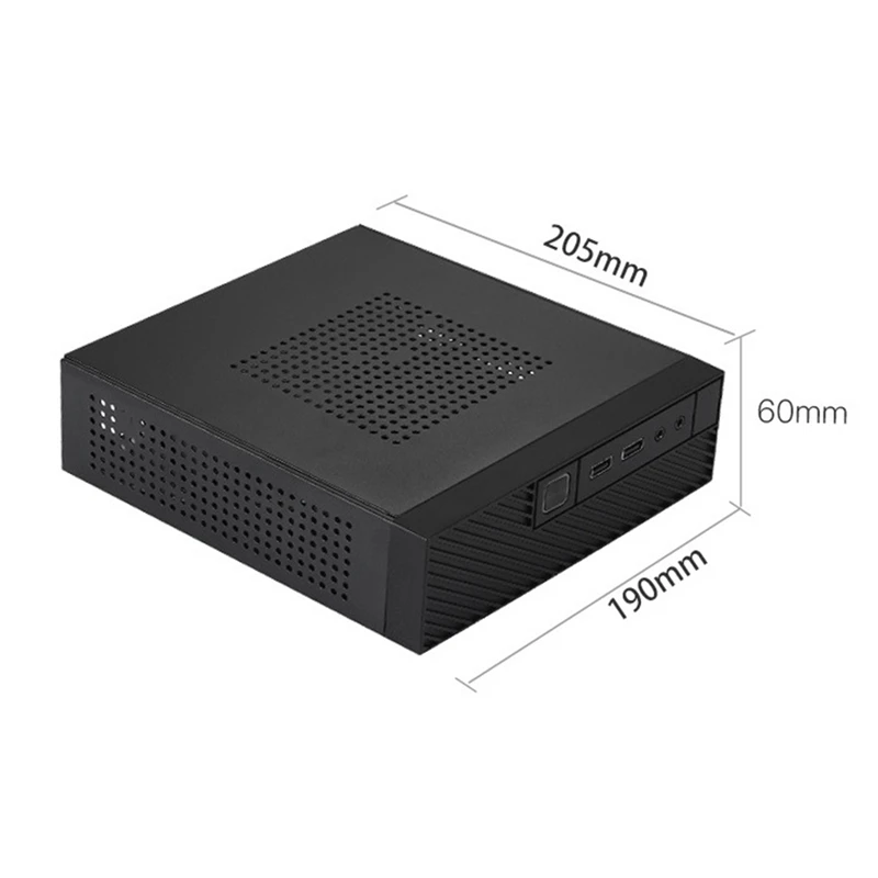 M06 mini desktop caso MINI-ITX pc chassis versátil e eficiente caso de controle industrial com suporte pé durável