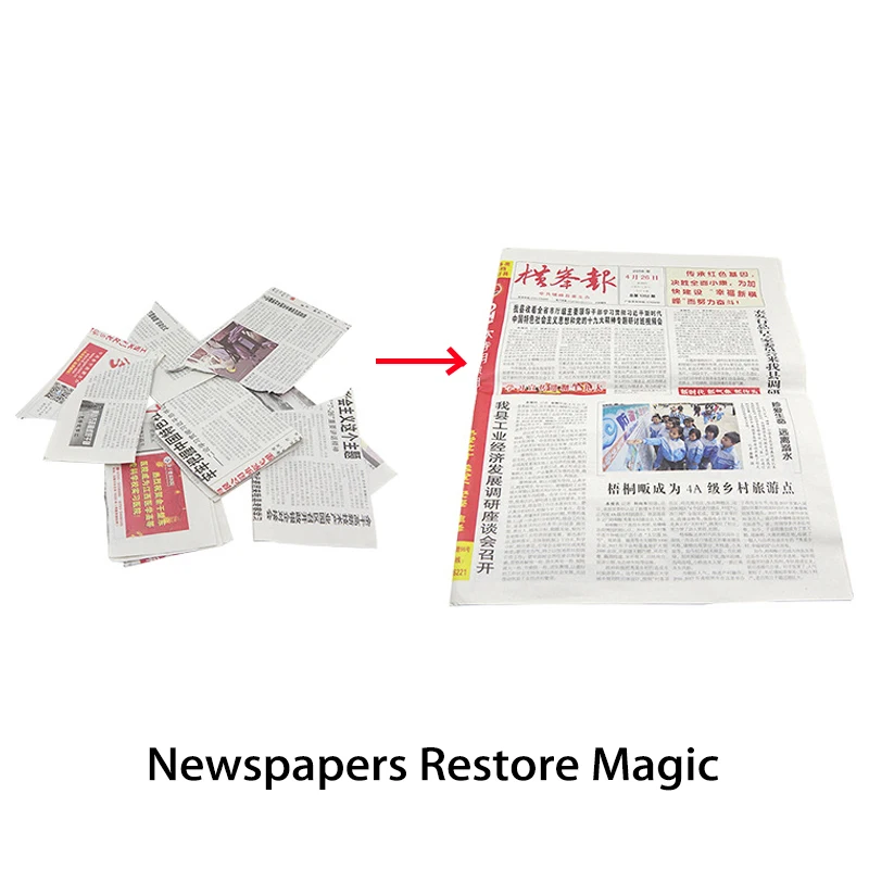 Newspapers Restore Magic Tricks Torn and Restored Newspaper by Antonio Romero-magic Tricks Stage Magic Close Up Illusion Magic