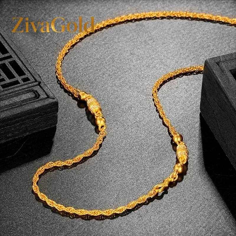 

Роскошное женское ожерелье ZivaGold из чистого золота 24K 9999 пробы с изображением Феникса