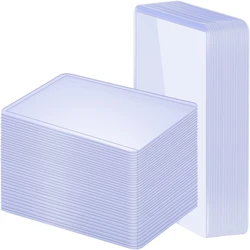 25pcs Hard Plastic Card Sleeves Loaders Album Display Yugioh Baseball Trading Protector Folder Playing Game Binder Holder