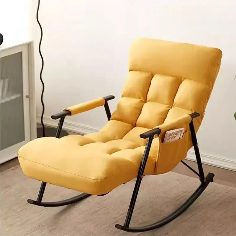 Modern Chair Yellow Design Lounge Italian Chair Ergonomic Living Room Sillas Para Salon De Bellezs Korean Furniture