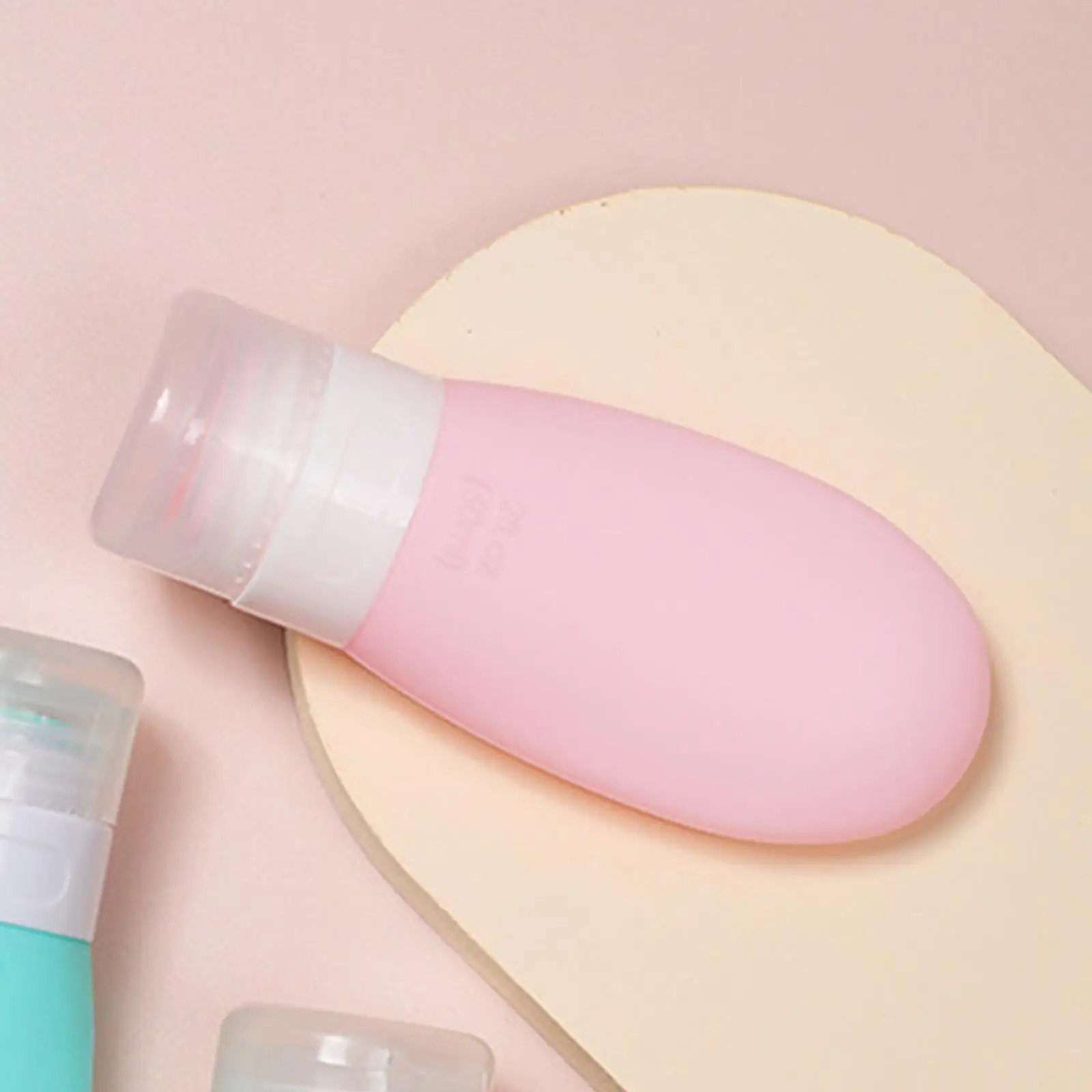 Bouteille de voyage en Silicone compressible, vide, étanche, récipient de liquide rechargeable de 60ml pour les activités scolaires de gymnastique à domicile