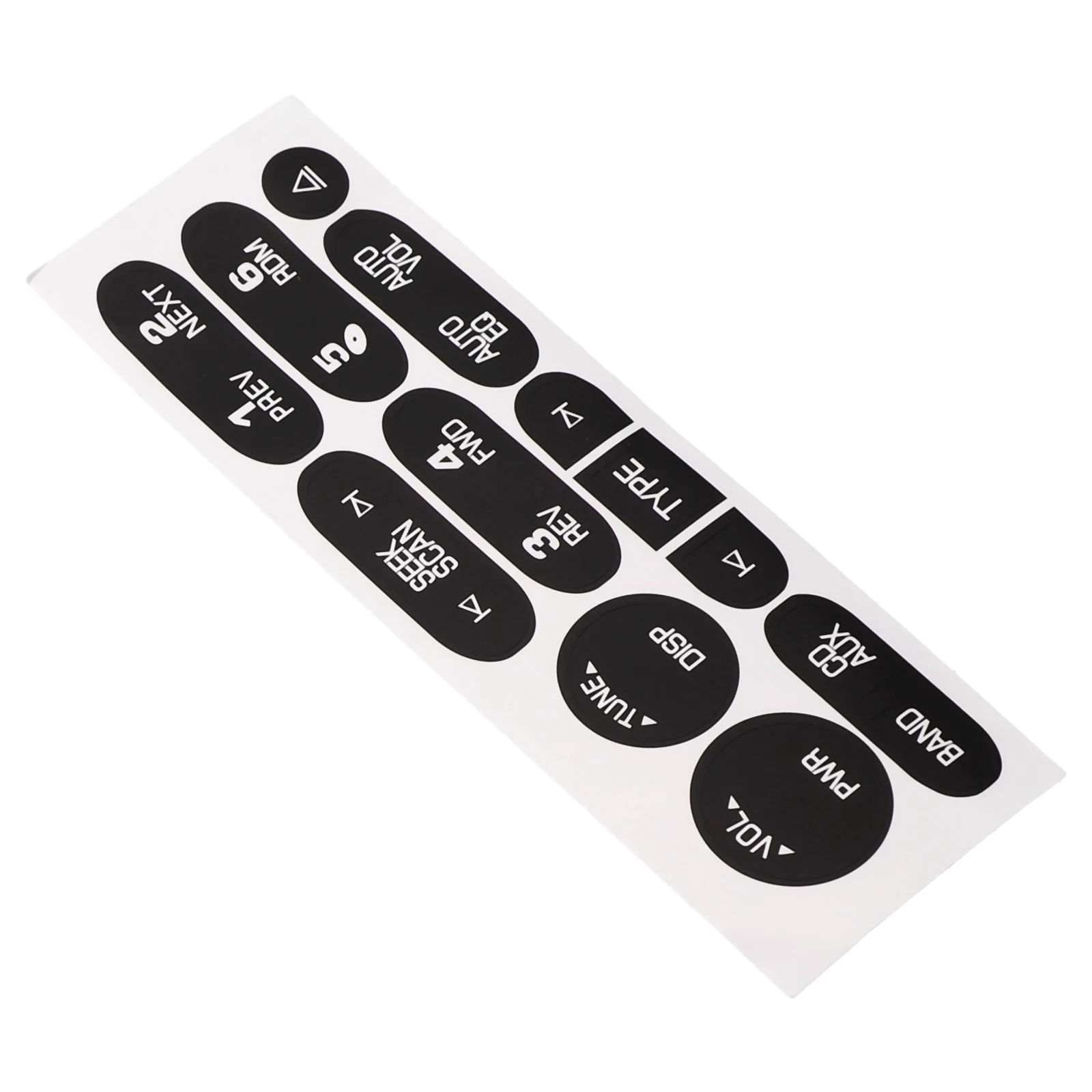 Radio Push Button Repair Decal Sticker Kit Compatible with For Chevrolet 2002-2006 and 2002-2006 6 Disc CD Stereos