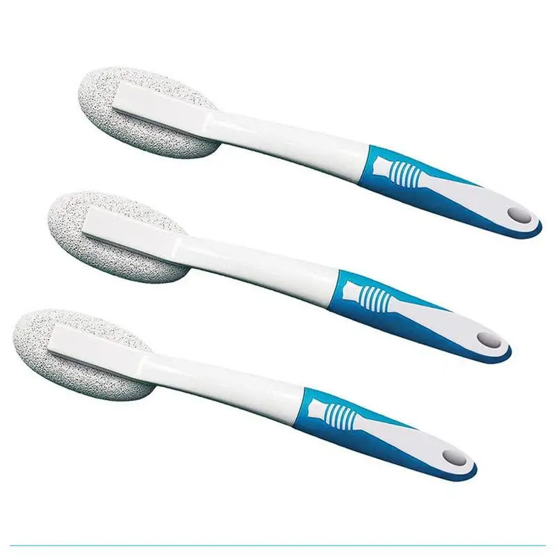 Pumice Stone Cleaning Brushes With Long Handle Hard Water Remover For Toilet Pumice Stone Toilet Cleaner Tool For Tiles Tub Sink