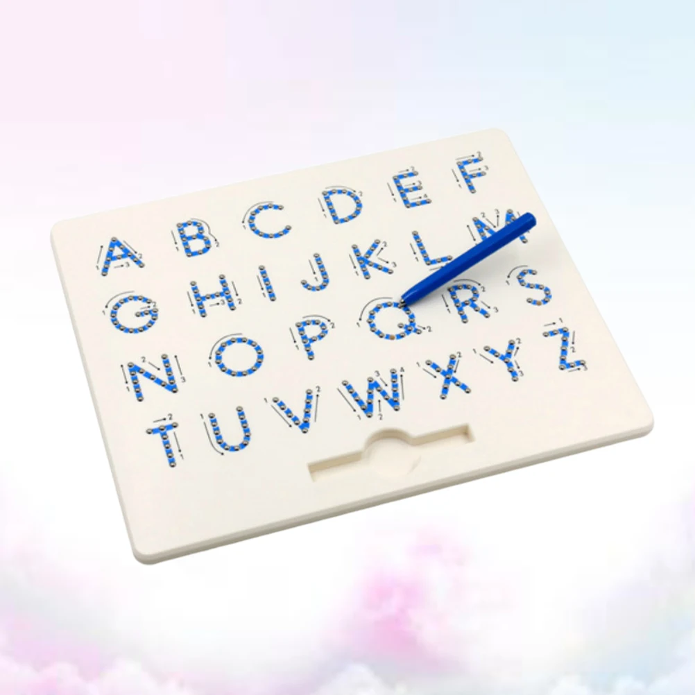 

Sketchpad Magnetic Letter Board Drawing Kids Educational Toy Alphabet Early Learning Blue Child