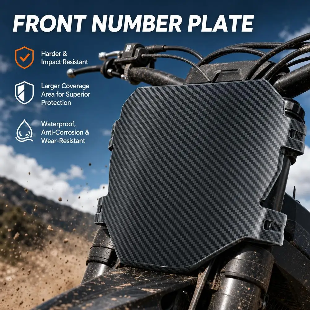 Universal Electric Bike Number Plate Front License Registration Plate For Surron S X Motorcycles For Talaria Sting Stark Varg