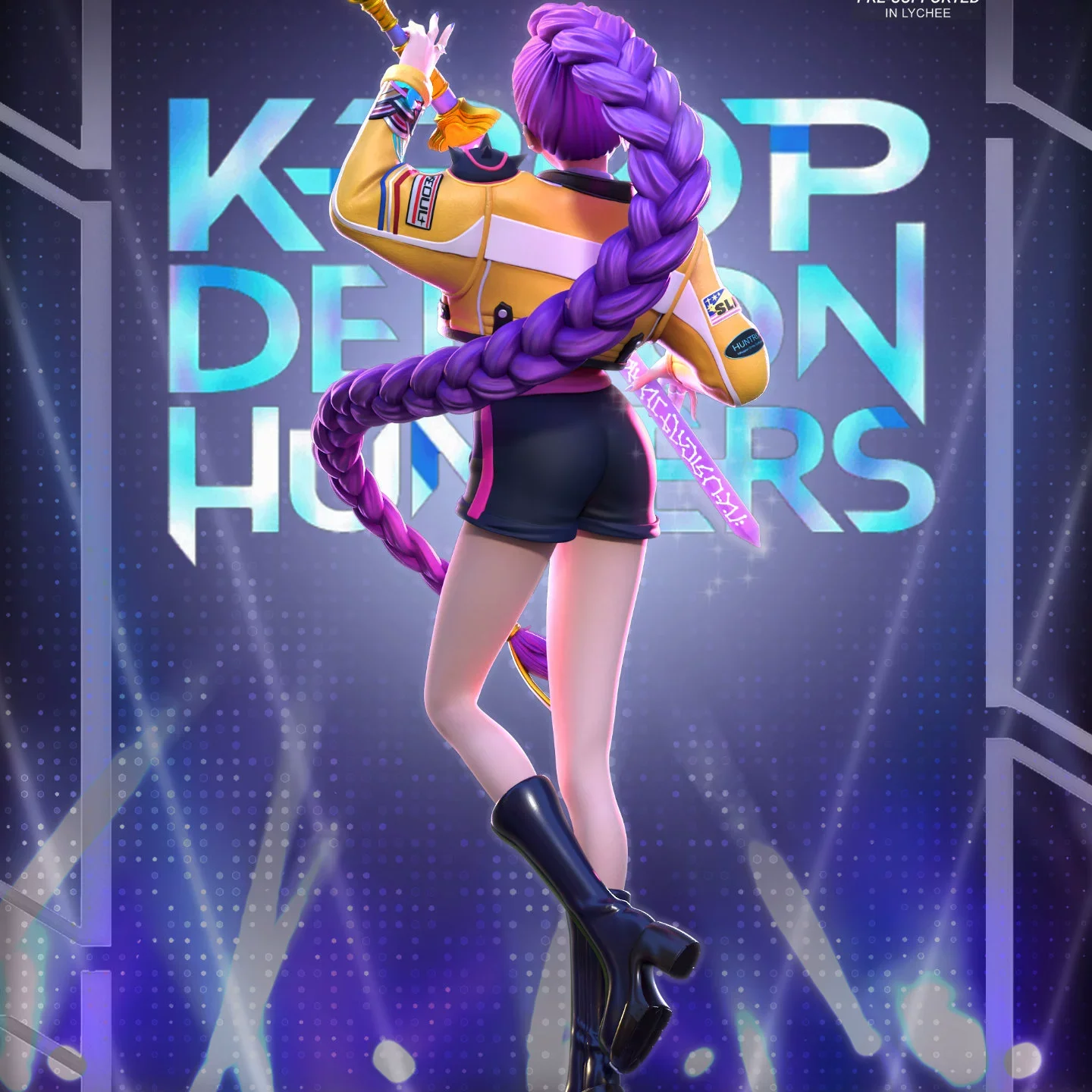 K-팝 데몬 헌터즈 22cm 액션 피규어 모델 애니메이션 캐릭터 귀여운 키트 데스크탑 창의성 장식품 트렌디 장난감 인형 소녀 선물