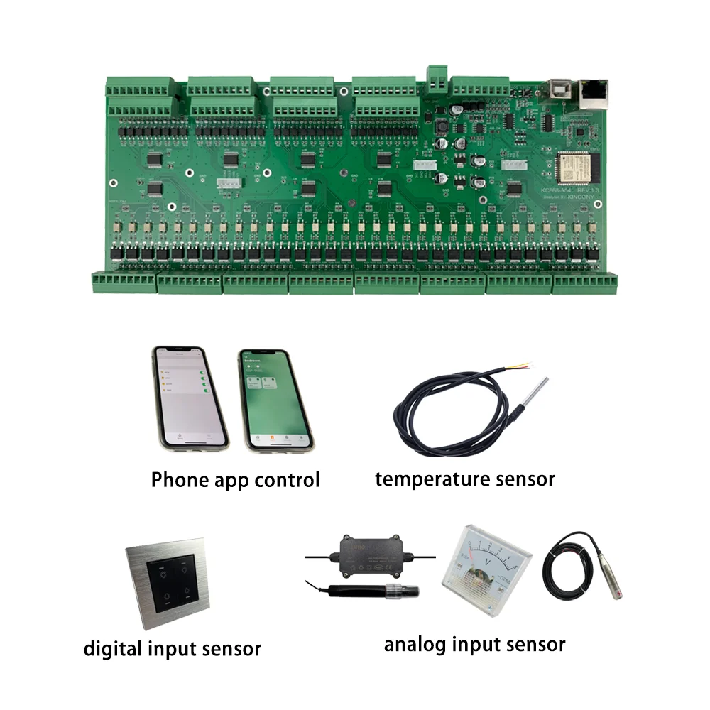 Imagem -03 - Ethernet Wifi Bluetooth Switch Esp32 Placa de Desenvolvimento Esphome Assistente Casa Tasmota Arduino Ide Mqtt Tcp Web Http Kc868-a64