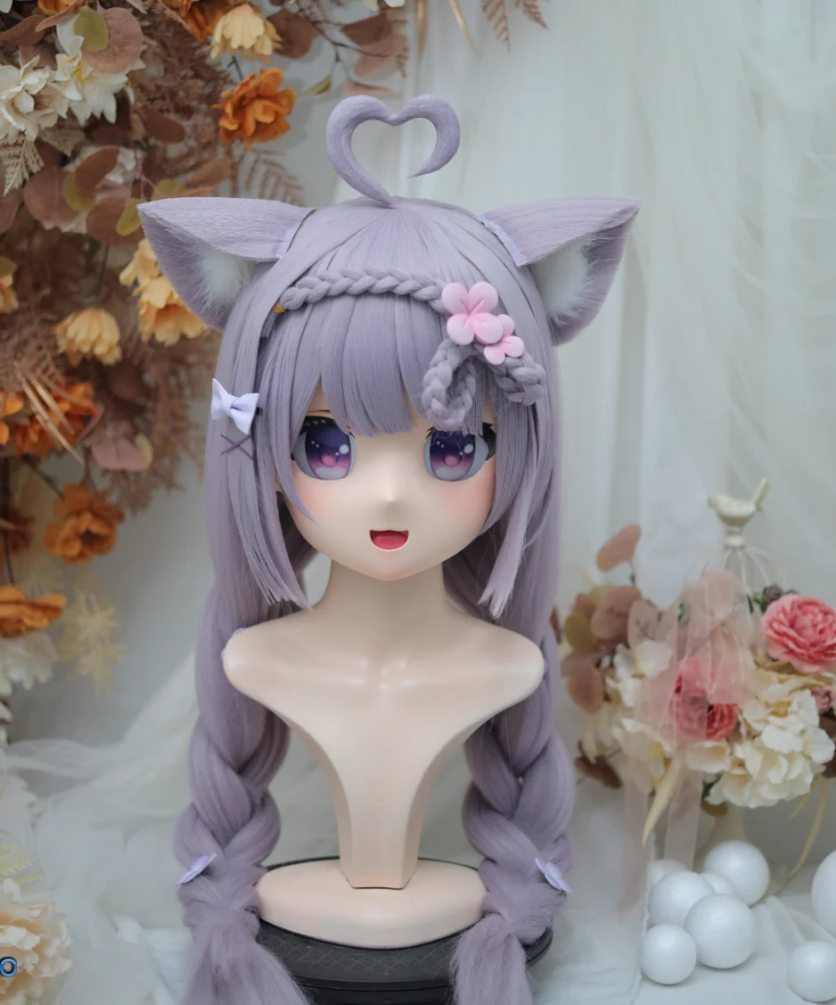 

(NFD36--26)Customize Full Head With Lock Pretty Female/Girl Japanese Animego Character Kig Cosplay Kigurumi Mask Crossdress Doll