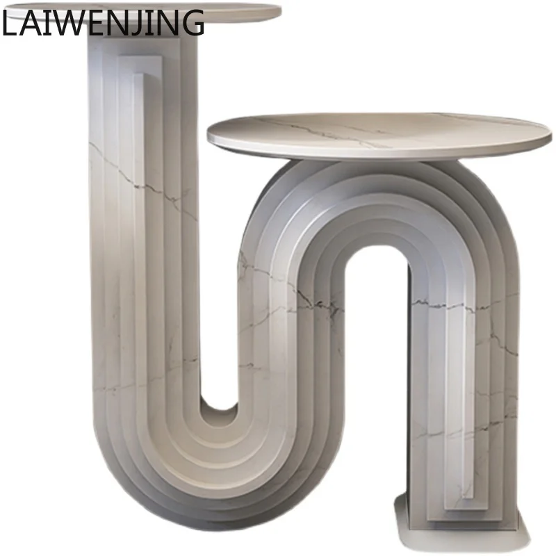 SGF Italian rock slab coffee table light luxury minimalist edge table household coffee table