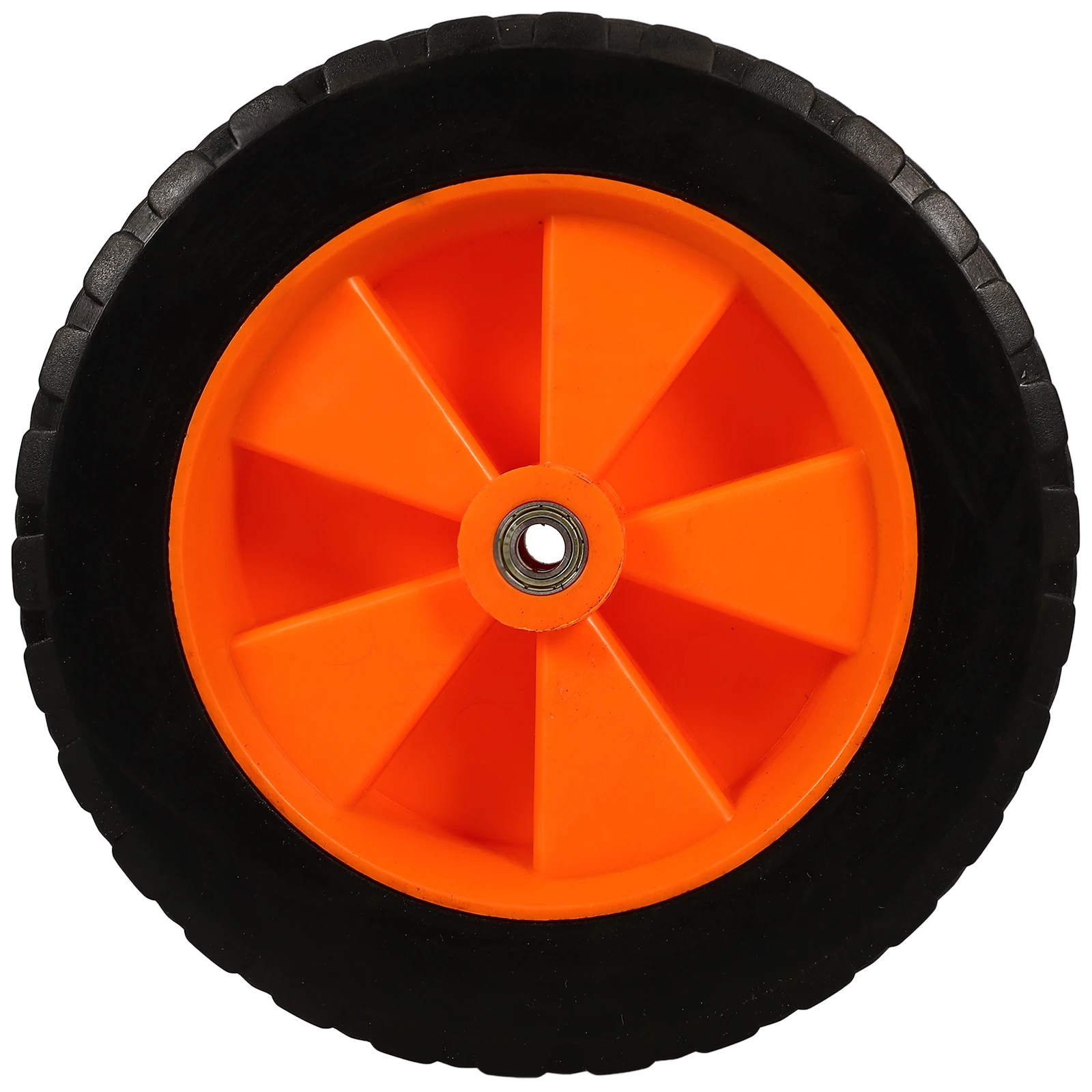 1pc Universal Rubber Replacement Durable Lawn Mower Kit Solid Cart For Garden Machine Mower Wheel Assembly Outdoor Wheel Set