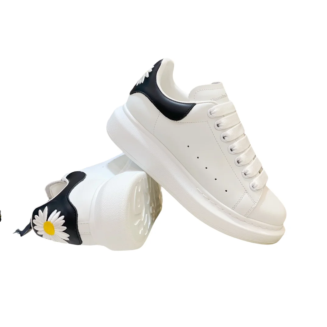 Tophoge kwaliteit heren casual sneakers echt leer dames merk designer tennisschoenen klassiek modeontwerp loopschoenen