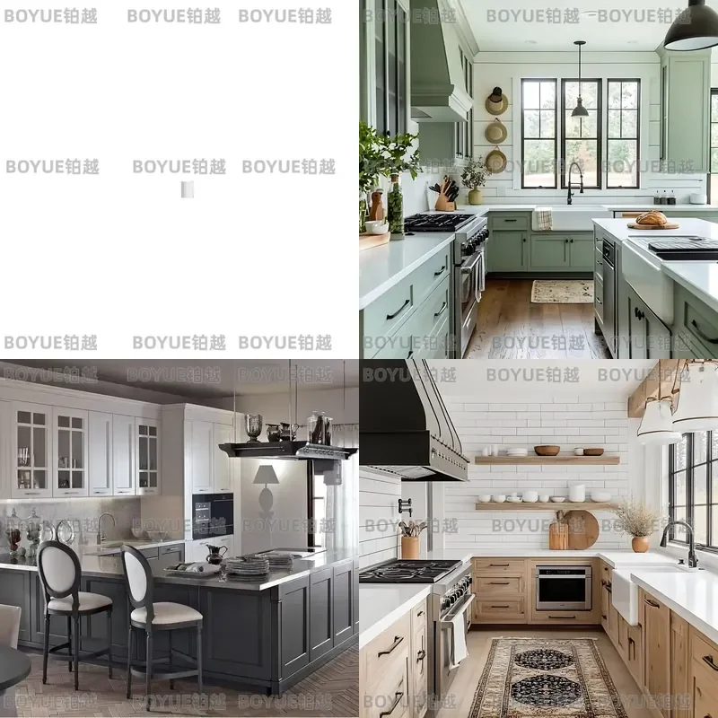 Luxury Solid Wood Shaker Kitchen Cabinet Modern Modular Custom Design High End Storage Unit for Home Renovation Project