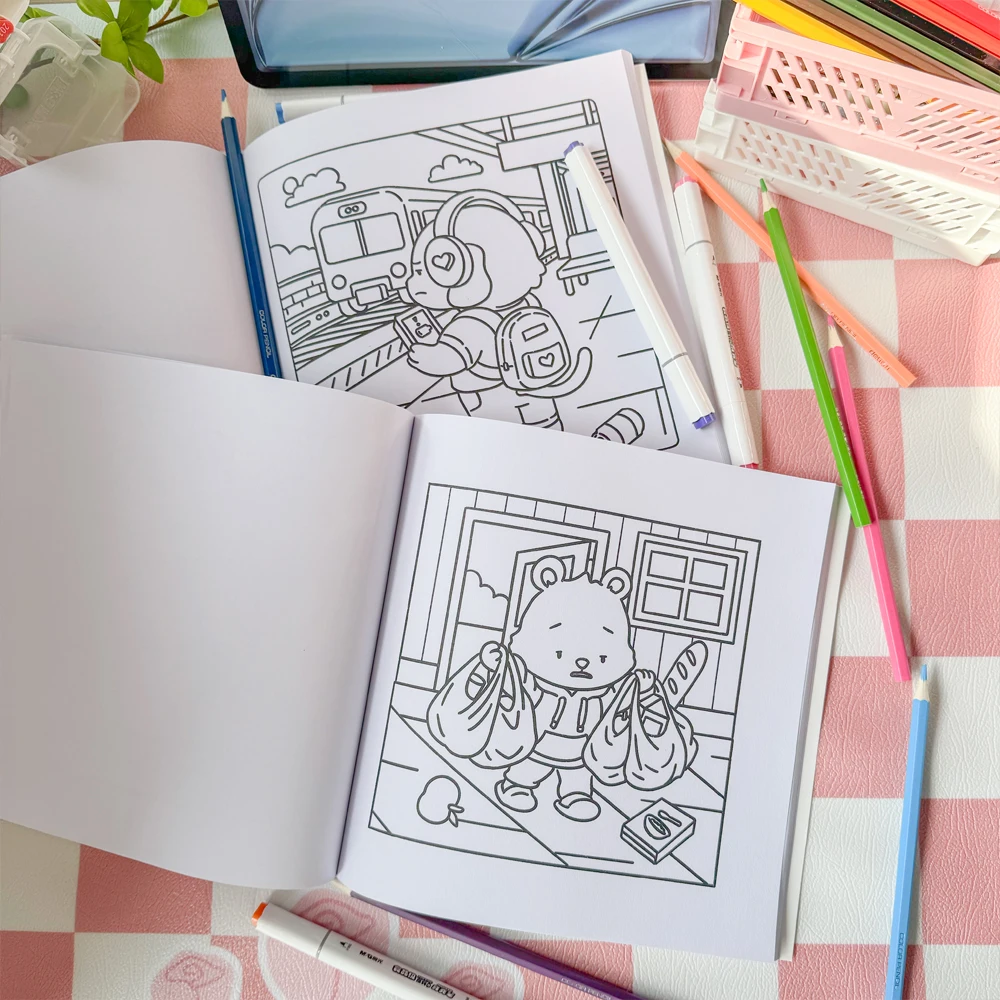 رشاقته 40 صفحة كتاب تلوين الكبار لتخفيف التوتر اليقظة الذهنية رسم كتاب فني القلق الإغاثة الإبداع الاسترخاء