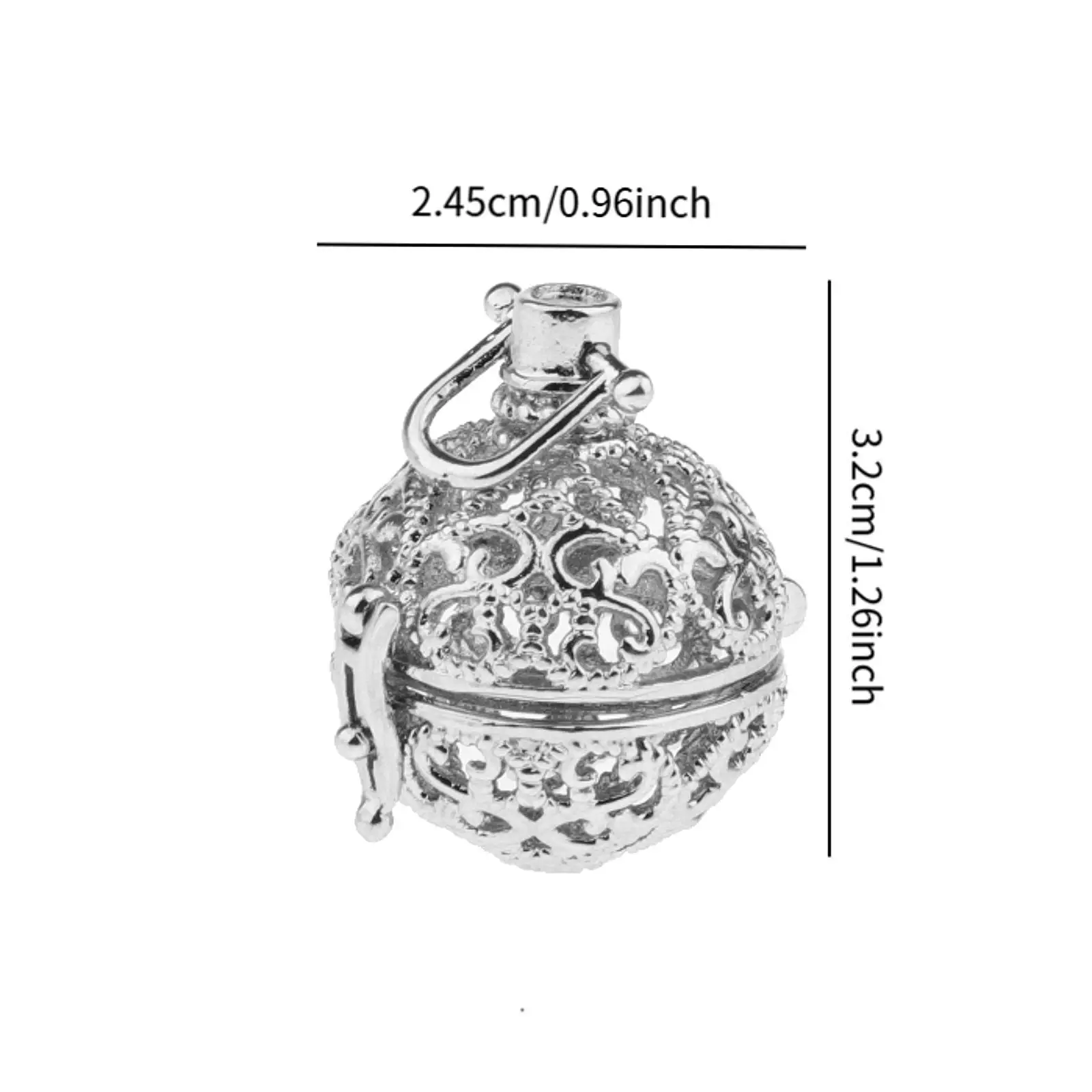 Oil Spray Perfume Pendant Copper Openable Locket Charm Necklace Jewelry for DIY Gift Making