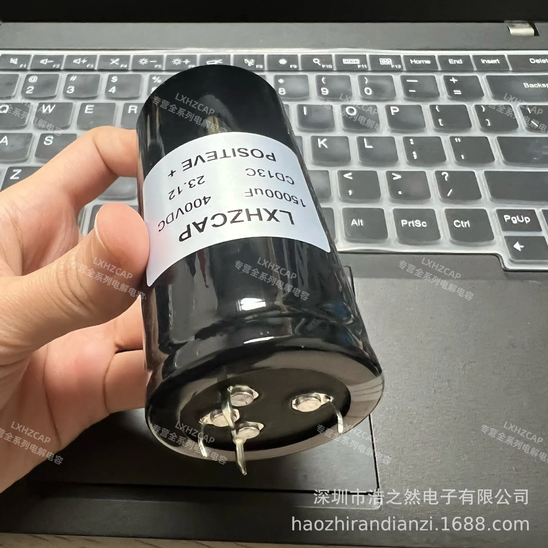 The new electrolytic capacitor CD13C 400V1500UF 40x80 400vdc 1500MFD four feet