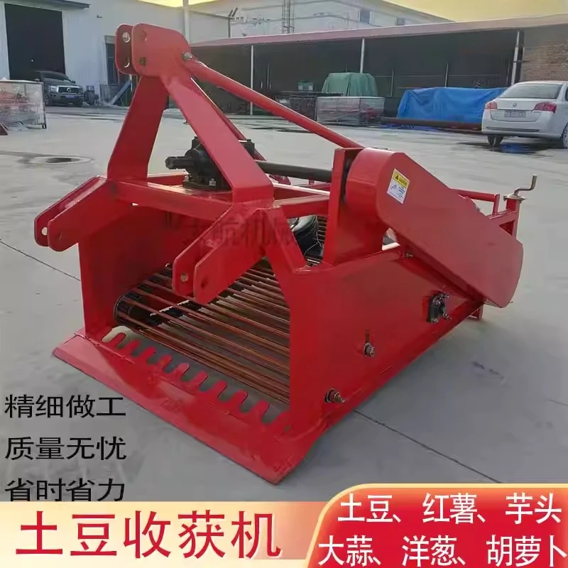 Potato harvester four-wheel tractor with automatic crawler collection sweet potato  garlic potato factory direct sales