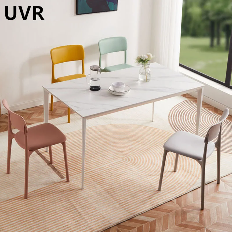 

UVR New Dining Chairs Modern Simple Kitchen Reclining Chairs Home Leisure Thickened Dining Table Stool Durable Restaurant Chairs