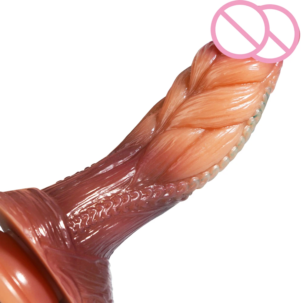 Riesiger realistischer Dildo aus Silikon, Penis-Dong mit Saugnapf für Frauen, Masturbation, Lesben, Analsex-Spielzeug für Erwachsene ab 18 Jahren