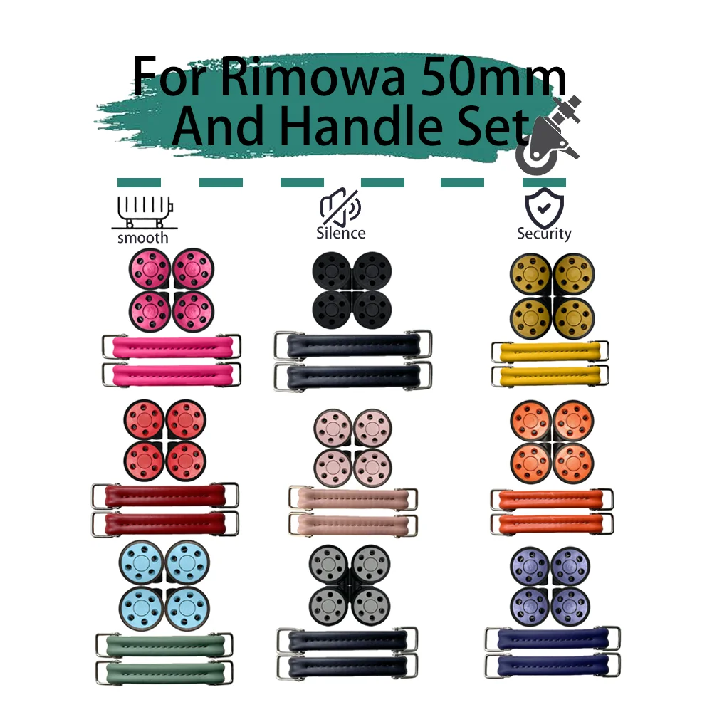 

Suitable For Rimowa 50mm Set Silent Wheel Universal Wheel Rimowa Luggage Luggage Repair Travel Accessories Wheels Smooth Effort