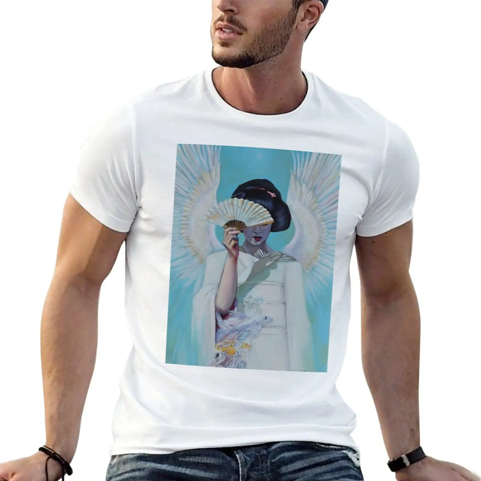 cotton T-Shirt t man shirts t shirts graphic mens Tenshi
