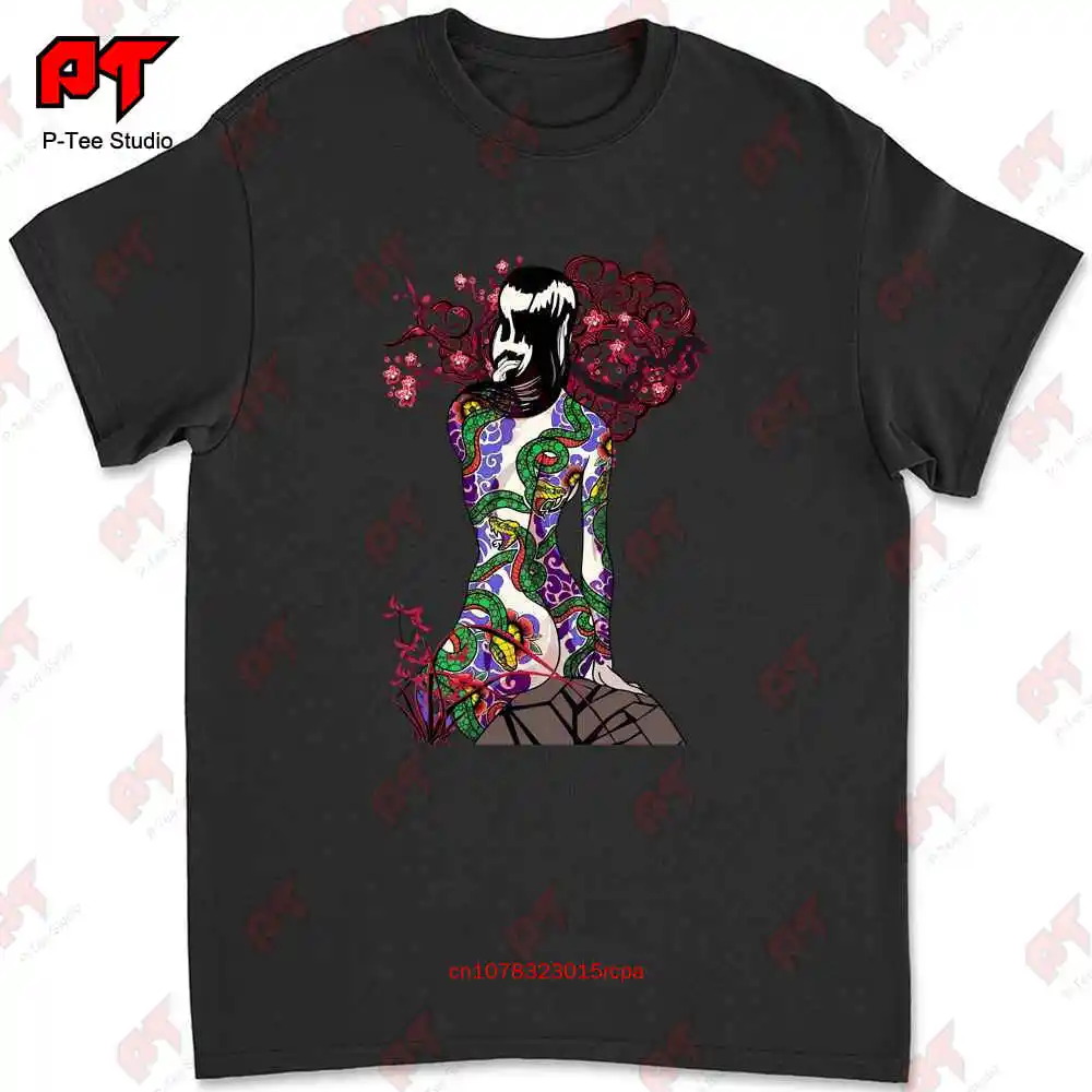 Ninja Scroll Jubei Kibagami Benisato Retro Anime T Shirt A5OQ