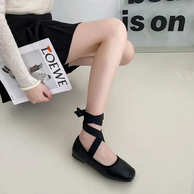 Women\'s Ballet Flats Shoes Woman Spring Summer 2023 Casual Sneakers Sandals Fashion Sabot Barefoot Ballerina Comfortable Elegant