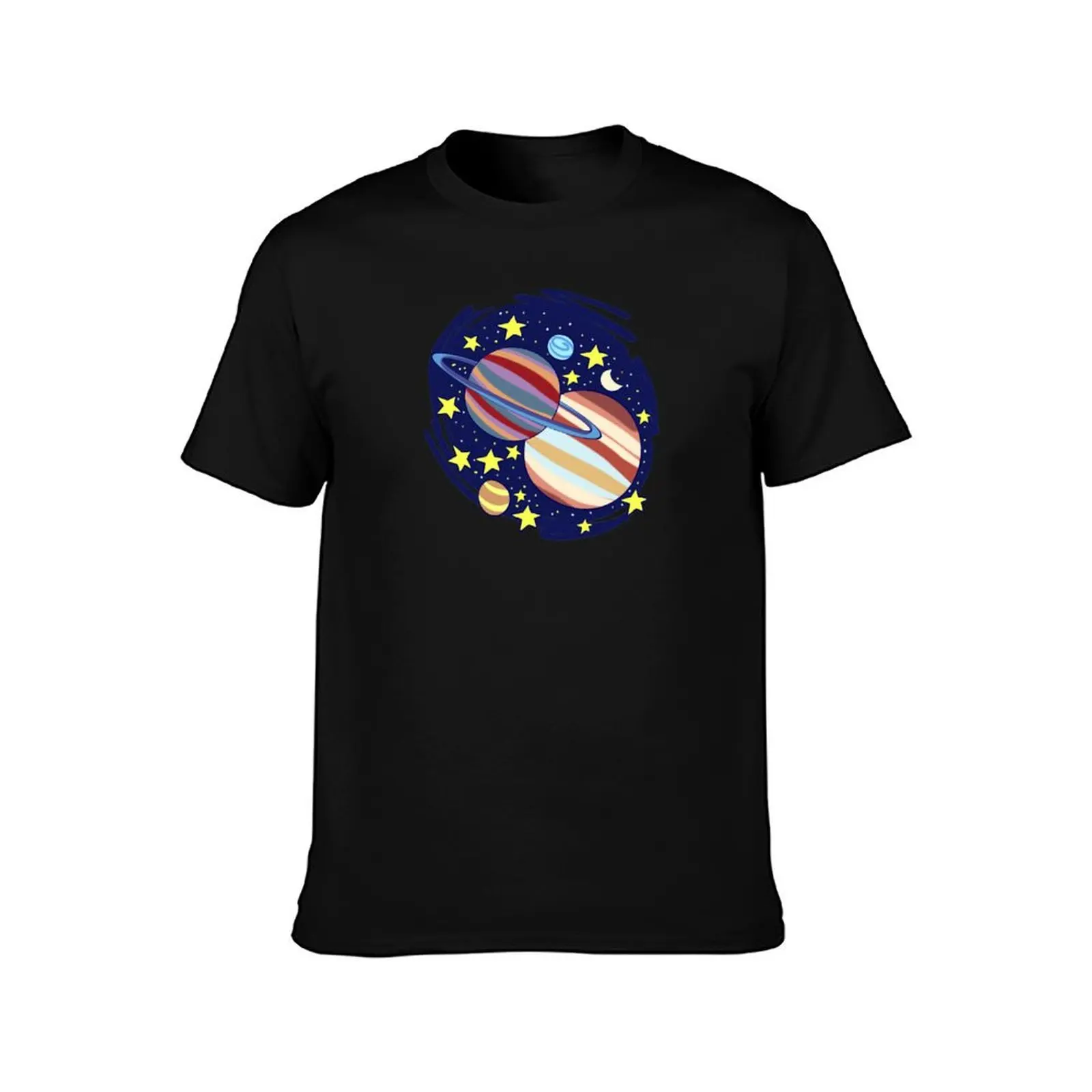 The Great Conjunction (Jupiter and Saturn) T-Shirt Large Size Breathable Tee T-Shirt
